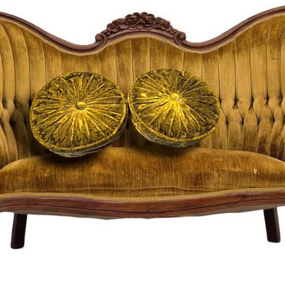 Vintage Gold Accent Pillows - Picture 2 of 16